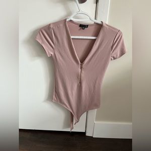 Blush pink going out body suit